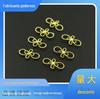 Acessórios para joias de cobre fundido faça você mesmo cobre puro 13*7mm conector de torção grampo de cabelo material acessórios atacado