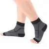 Meias de Proteção para Tornozelo Sem Dedos Amazon Transfronteiriças, Meias de Compressão para Esportes e Corrida, Absorventes de Suor, Respiráveis, Meias com Calcanhar Elástico