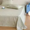 Sábana de una pieza de gasa de doble capa 100% algodón estilo coreano ins, algodón puro, fresca y simple, ropa de cama para dormitorio individual/doble 120*230
