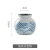 Conjunto de 3 Peças de Garrafa de Condimento Cerâmica Retrô Estilo Chinês e Pote de Óleo, Conjunto de Caixa de Temperos, Combinação de Potes de Pimenta, Garrafa de Óleo, Pote de Sal