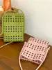 Bolsa de Telefone Tecida de Nicho Shuai Mi para Mulheres, Nova Bolsa Transversal Pequena Leve de Verão 2026