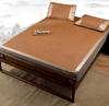 Ropa de cama natural de ratán de verano, aire acondicionado, plegable, seda de hielo, jacquard, artemisa, alfombrilla fresca, dormitorio de estudiante, venta al por mayor