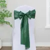 Comércio Exterior Fita de Cetim Flor de Laço para Encosto de Cadeira Fabricante Atacado Decoração de Capa de Cadeira para Casamento Banquete Hotel Fita de Cetim