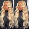Set de peluca con frontal de encaje, Cabello largo y rizado con ondas grandes más vendido en Aliexpress, Set de peluca con frontal de encaje rubio claro, Listo para dropshipping