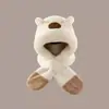 Bonito Sombrero de Felpa de Capibara de Dibujos Animados para Niños, A prueba de frío para Otoño e Invierno, Cálido, Protector de Orejas, Sombrero Lei Feng Engrosado