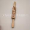 Rodillo de impresión navideña para galletas modelo grabado con láser fideos reno voltear molde de azúcar para hornear palo de madera