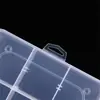Caja de Almacenamiento de Plástico Transparente PP con 12 Compartimentos Extraíble Caja de Joyería Caja de Ferretería Anillo de Goma con Cuentas Caja de Almacenamiento para Equipo de Pesca