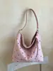 Bolso cubo de ante de gran capacidad transfronterizo para mujer, nuevo bolso de hombro retro mate 2026, bolso cruzado de nicho para el día a día