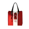 2026 Ano do Cavalo Bolsa de Feltro Novo Estilo Chinês Bolsa de Presente Vermelha Bolsa Tote para Reunião Anual da Empresa com Impressão de Logo