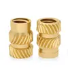 Terra Oito Porca de Injeção de Cola Quente Inserção de Porca de Cobre M1M2M4M5M6M8 Inserção de Porca de Cobre Serrilhada Porca Flor de Cobre