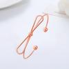 Pulsera Caliente Abierta Transfronteriza Moda Vintage Hoja Alas Lazo Pulsera Personalidad Temperamento Pulsera Geométrica