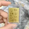 Adesivo de Telefone de Ouro Puro 999 para Riqueza Instantânea, com Adesivo Traseiro, Adesivo de Ouro 2mg, Presente Promocional para Lojas de Ouro em Transmissão ao Vivo