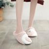 Halluci nuevo copo de nieve terciopelo exquisito bordado eléctrico corona cisne suela de goma pantuflas interiores antideslizantes para mujer