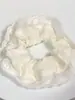Elástico de Cabelo Scrunchie Listrado com Renda Estilo Coreano para Mulheres, Acessório de Cabelo Suave e Elegante, Elástico de Cabelo Scrunchie Estilo Coreano
