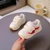 Zapatos de Caminar Mágicos de Velcro para Niñas de Primavera y Otoño, Zapatos Casuales Antideslizantes de Suela Suave para Niños, Tenis Casuales Versátiles, Zapatos Blancos