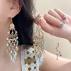 Pendientes de Borla de Concha Estilo Resort de Playa Pendientes de Moda Étnicos Nicho Pendientes de Lujo Ligero de Gama Alta para Mujer Venta al por Mayor