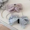 Presilha de Laço de Fita de Alta Qualidade Estilo Coreano para Mulheres, Presilha de Rabo de Cavalo, Grampo de Cabelo, Grampo de Cabelo Meio Preso com Temperamento Suave, Presilha Jacaré
