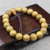 Venta al por mayor de fábrica Pulsera de granate para la mano alrededor del dedo sándalo amarillo suave personalidad compacta pulsera de pareja para hombres y mujeres joyería suministro en vivo