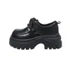 Mocasines de cuero suave estilo europeo para mujer, cabeza grande, 2026, nuevos, casuales, que aumentan la altura, zapatos pequeños de cuero, suela gruesa para personas bajas, zapatos de una sola pieza ligeros