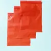 Bolsas rojas de PE autosellantes, bolsas autosellantes de plástico, bolsas de hueso impermeables y engrosadas, bolsas de embalaje transparentes