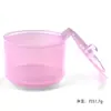 Taza Limpiadora de Brocas para Uñas, Filtro Separador de Doble Capa de Plástico, Contenedor para Limpieza y Desinfección de Brocas para Uñas, Accesorios para Uñas