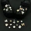 Nuevas flores doradas rosadas y plateadas para zuecos de lujo, accesorios de moda DIY de alta gama, decoraciones de hebillas de zapato desmontables