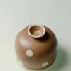 Taza alta de estilo japonés Iino Kisetsu con lunares de caramelo, estilo wabi-sabi, taza de té antigua, juego de té Kung Fu, taza individual