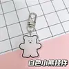 Estojo de lápis com bolinhas pretas, bolsa de lápis portátil estilo ins para estudantes, bolsa fofa de armazenamento de material escolar estilo japonês para meninas