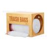 Caja de Almacenamiento de Bolsas de Basura de Madera para Pared del Hogar, Caja de Almacenamiento de Plástico para Film de Cocina sin Taladro, Caja de Almacenamiento Multifuncional