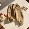 Pantalones deportivos de capa de aire para niños, pantalones largos gruesos, pantalones antiestáticos para bebés