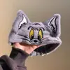 Tom y Jerry Japonés y Coreano Otoño e Invierno Linda Diadema de Dibujos Animados Cabeza de Gato y Ratón Diadema para Lavado de Cara Tocado de Maquillaje Accesorios para el Cabello
