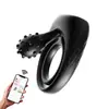 Huanai Martillo Pequeño Anillo Doble de Control de Eyaculación Masculina, Anillo Vibratorio Duradero, Producto de Resistencia Física