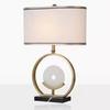 Nueva Lámpara de Mesa Chinoiserie Creativa Simple Moderna Anillo de Mármol Personalizada Chinoiserie Dormitorio Mesita de Noche Lámpara de Mesa Retro Sala de Estar