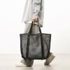 Bolsa de Praia Tote da Moda Grande Capacidade Unissex 2026 Novo Modelo Bolsa de Ombro para Estudante Academia Bolsa de Compras em Malha Esportiva