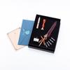 Set de pluma de inmersión de pluma retro estilo europeo, pluma de pluma de color sólido, plumín reemplazable, regalo creativo para las fiestas