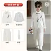 Conjunto de Chaleco Nuevo Estilo Chino para Niños, Estilo Veraniego, Bordado Tradicional Chino Hanfu Traje Tang, Atuendo de Presentación Infantil para Actividades del 1 de Junio