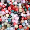 Acessórios de joalheria DIY imitação olho de gato contas redondas furo reto glitter em pó fino resina contas soltas material de pulseira de miçangas feita à mão