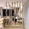 Ramas Secas Naturales para Paisajismo, Perchero de Madera Maciza, Troncos de Árboles Muertos, Divisorio Decorativo de Barra de Madera para Sala de Estar y Hotel