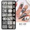 Nail Art placa de transferência atacado borboleta pingente de renda padrão de renda padrão de balé padrão de transferência de unhas Modelo