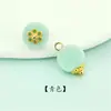 Botones de Resina Afelpados, Botones de Bola Coloridos, Nuevo Estilo Chinoiserie, Traje Tang, Botones Decorativos para Cheongsam, Botones de Bola para Ropa Infantil