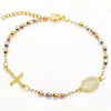 Pulseira de Cruz Nova Simples de Aço Inoxidável 2025, Joia Versátil e Simples, Estilo Casal Presente Comemorativo