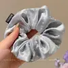 Laço de Cabelo Grande Versátil para o Dia a Dia Outono e Inverno para Mulheres Laço de Cabelo de Alta Qualidade Elástico de Rabo de Cavalo Grande de Bolinhas Corda de Cabelo