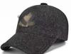 Boné de beisebol de lã da moda masculina de inverno para meia-idade e idosos, forrado de lã, proteção auricular espessada e à prova de frio, moda de algodão quente