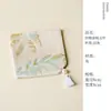 Alfombrilla de Té de Tela Brocada con Brillo Dorado, Caminero de Mesa Resistente al Calor, Base Antiescaldado para Mesa de Té Casera, Ceremonia del Té Magnolia