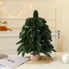 Decoração de Natal Árvore de Natal Casa Pequenos Enfeites Criptografados DIY Artesanal Estilo Ins Conjunto Cena de Presente Arranjo