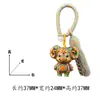 Arcoíris Madera Maciza Tallada Signo Zodiacal del Año de la Oveja Traje Tang Borla Llavero Colgante Decoración de Bolso Artesanía de Madera