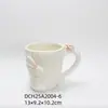 Taza de Café de Cerámica con Conejo en Relieve de Pascua Estilo Pastoral Taza de Cerámica Estilo Ins Taza de Leche de Pascua