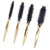 Tubo de aluminio electrochapado con espejo cruzado, rodillo peine, especial para barbería, peine para alisar y rizar, peine de peinado y rizado, peine de peluquería, venta al por mayor