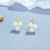 925 Sterling Silver Grape Pearl Ear Nail Moda Feminina Pequena Fruta Fresca Pérola Ear Bone Nail Personalidade Elegante Orelha Jóias