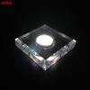 Base Criativa de Luz LED Branco Quente, Base de Lâmpada de Cristal Luminosa Recarregável para Display de Bar e Coquetéis